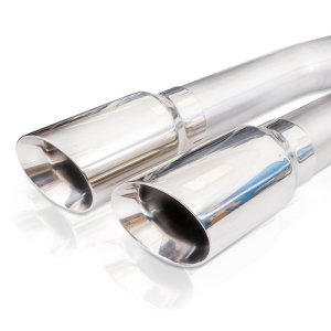 GMC Yukon XL Performance Exhaust - Rear - Stainless Works - Legend Cat-Back with Dual 4 GMC Yukon XL Performance Exhaust - Rear - Stainless Works - Legend Cat-Back with Dual 4